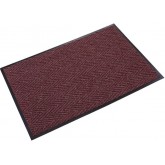 Crown Chevron Medium Traffic Indoor Scraper/Wiper Mat - 3’ x 4’, Burgundy